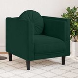  Fotelja s jastukom tamnozelena baršunasta | shoptok.hr