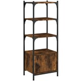Maison Chic Knjižna omara - Knjižni regal 3-nadstropna dim. hrast 41x30x109,5 cm inž. les, (21725747) | Shoptok.si