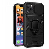 Nillkin Silikonski ovitek Armor Ring z zaščito kamere za iPhone 13 Pro - črn Cene