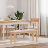vidaXL Klupa 110 cm puna drvena guma | shoptok.hr
