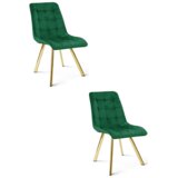  CIEZA stolica - zeleni baršun / zlatne noge x 2 | shoptok.hr