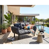 Atelier Del Sofa Nitta Outdoor Double baštenski dvosed na razvlačenje 150 × 85 × 70 cm, antracit Cene