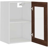 Viseći Steklena viseča omarica dimljeni hrast 40x31x60 cm inežnir. les, (20716754) | Shoptok.si