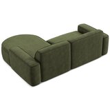 Makamii Zelena kutna garnitura od šenila (s desnim kutom/s ležaljkom) Omao – | shoptok.hr