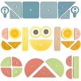 Woopie zelena drvena igra zabijanja čavala s čekić puzzle 20 uzoraka 82 kom. | shoptok.hr