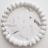  Dizajnerski pladanj Rondo - Bijela / Srebrna KP41118 Cene