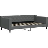  Dnevni krevet na razvlačenje tamnosivi 90 x 190 cm od tkanine | shoptok.hr