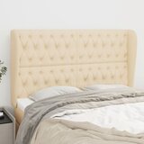  Uzglavlje s ušima krem 163x23x118/128 cm od tkanine | shoptok.hr