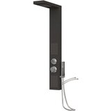 vidaXL Panel za tuširanje aluminijski crni | shoptok.hr