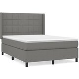 The Living Store Box spring postelja z vzmetnico temno siva 140x200 cm blago - Box Spring Postelja, (21503591) | Shoptok.si