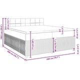 Box spring krevet s madracem tamnosivi 80 x 200 cm baršunasti | shoptok.hr