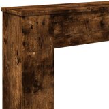 vidaXL Okvir za kamin dimljeni hrast 100x20x100 cm inženirski les | Shoptok.si