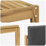  Set vanjskih sofa 6 kom. Bijela i antracit Čvrsto drvo akacije | shoptok.hr