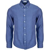 Gant REG GMNT DYED LINEN SHIRT Plava Cijene