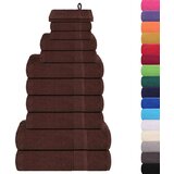  Komplet brisač 12-delni rjava 360 gsm 100% bombaž | Shoptok.si