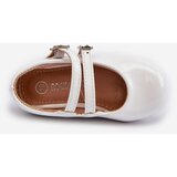 Boto White Patent Leather Children's Ballerina Flats with Straps Margenis | ePonuda.com