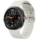INF Združljivost z Samsung Galaxy Watch8: Silikonski pašček z avtomobilskimi šivi Beige, (5000079651) | Shoptok.si