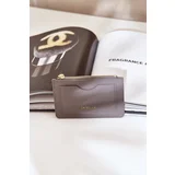  Card Holder Women's Wallet With Keychain Gray Therinore