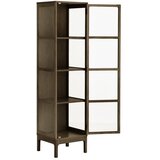House Nordic Tamno smeđa vitrina u dekoru hrasta 47x180x40 cm Zamora – | shoptok.hr