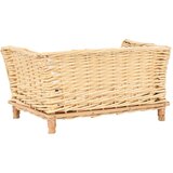  Košara za pse s jastukom 50 x 33 x 30 cm od prirodne vrbe | shoptok.hr