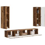  Set TV komoda Zidne 3 pcs Staro drvo Konstruirano drvo | shoptok.hr