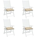  Jastuci za stolice 4 kom bež 40 x 40 x 7 cm od tkanine Oxford | Eponuda.com