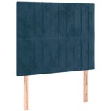  Krevet box spring s madracem LED tamnoplavi 100x200 cm baršun | shoptok.hr