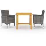  3-dijelni vrtni blagovaonski set sivi | shoptok.hr