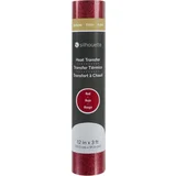 Glitter Heat Transfer - 30,5 cm x 0,9 m - Red