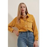 Bigdart Shirt - Yellow - Regular fit cene