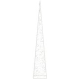 vidaXL akrilni okrasni LED stožec hladno bel 120 cm | Shoptok.si