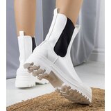 Gemre White women's ankle boots Crispo | ePonuda.com