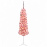  Umjetno usko božićno drvce s kuglicama 120 cm 150 LED lampica | shoptok.hr