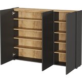 Germania Antracitno sivi ormarić za cipele u dekoru hrasta 138x105x25 cm Libbiano – | shoptok.hr