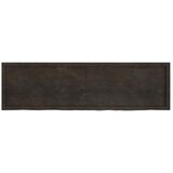  Zidna polica tamnosmeđa 180x50x(2-6) cm od obrađene hrastovine | Eponuda.ba