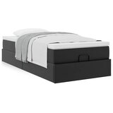  Otomanski okvir kreveta s madracem crni 100x200cm umjetna koža | shoptok.hr