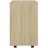 Ormarić s kotačima boja hrasta 46x36x59 cm konstruirano drvo | shoptok.hr