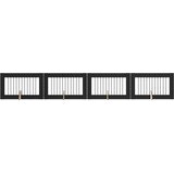  Vrata za pse s postoljem 4 pcs Crni hrast 100 x 60 cm | shoptok.hr