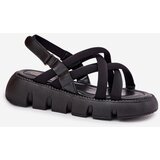 Boto Women's platform sandals with straps black Filamira | Shoptok.si
