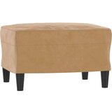  Fotelja s tabureom smeđa 60 cm baršunasta | shoptok.hr