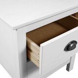  Nočna omarica Hill 2 kosa bela 46x35x49,5 cm borovina, (20624169) | Shoptok.si