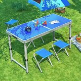 Smania CampMate™ sklopivi aluminijumski kamping sto sa 4 stolice | Eponuda.com