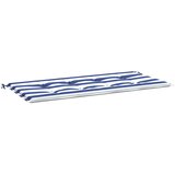 VidaXL Blazina za vrtno klop modro bele črte 100x50x4 cm oxford, (20655880) Slike