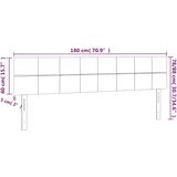 LED uzglavlje tamnozeleno 180x5x78/88 cm baršunasto | shoptok.hr