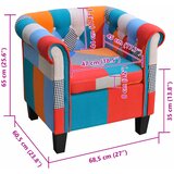  Fotelja s Patchwork Dizajnom Tkanina | shoptok.hr
