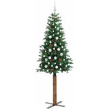  Mršavo božićno drvce Zelena 210 cm PVC i čvrsto drvo bora | shoptok.hr