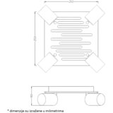 Bb Link SPOT LAMPA 4XGU10 TALIA 68 CRNA DRVO | ePonuda.com