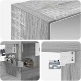  Kupaonski ormar s ogledalom Zidne Siva Sonoma 30 x 10,5 x 50 cm | shoptok.hr