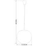 Globo 1582S - visilica na sajli joel 1xE27/60W/230V prečnik 30 cm | Eponuda.com