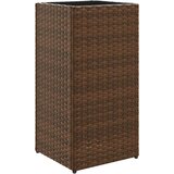 vidaXL Vrtne sadilice 2 kom smeđa 30 x 30 x 60 cm od poliratana | shoptok.hr